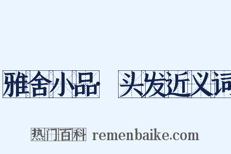 雅舍小品·头发近义词是什么意思的图片